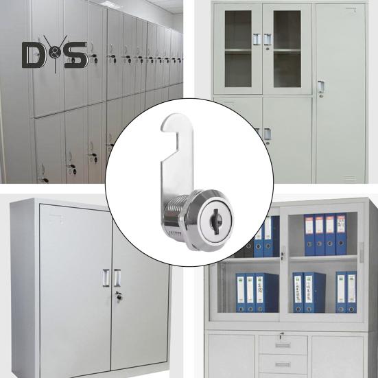 Drawer Lock with 2 Keys Heavy Duty Zinc Alloy Universal File Cabinet Wardrobe Furniture Storage Locker Door Mailbox Toolbox Cam Lock Replacement