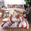 Anime Attack On Titan Custom Duvet Cover Cartoon 3D Print Boys Bedroom Decor Gifts Quilt Cover Pillowcase Bedding Set