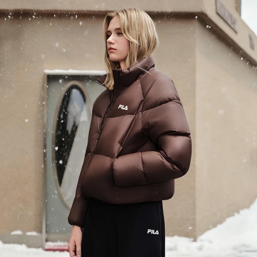 Fila Originale Mode Sport Warm Stehkragen Entendaunenjacke Damenjacken F51W549902F-BN