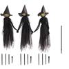 Halloween Voice Activated Outdoor Yard Decoration with Glowing Lights for Display