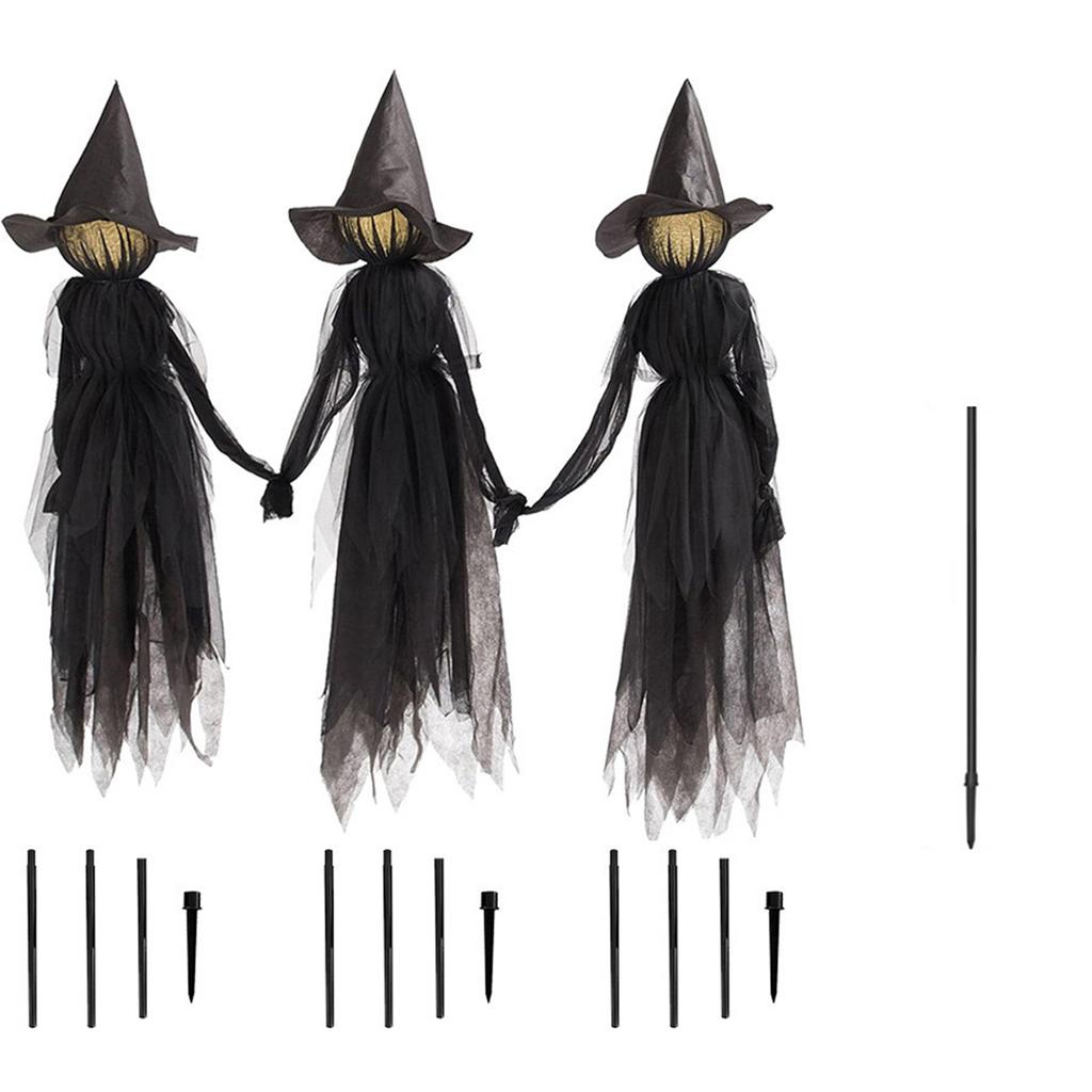 Halloween Voice Activated Outdoor Yard Decoration with Glowing Lights for Display
