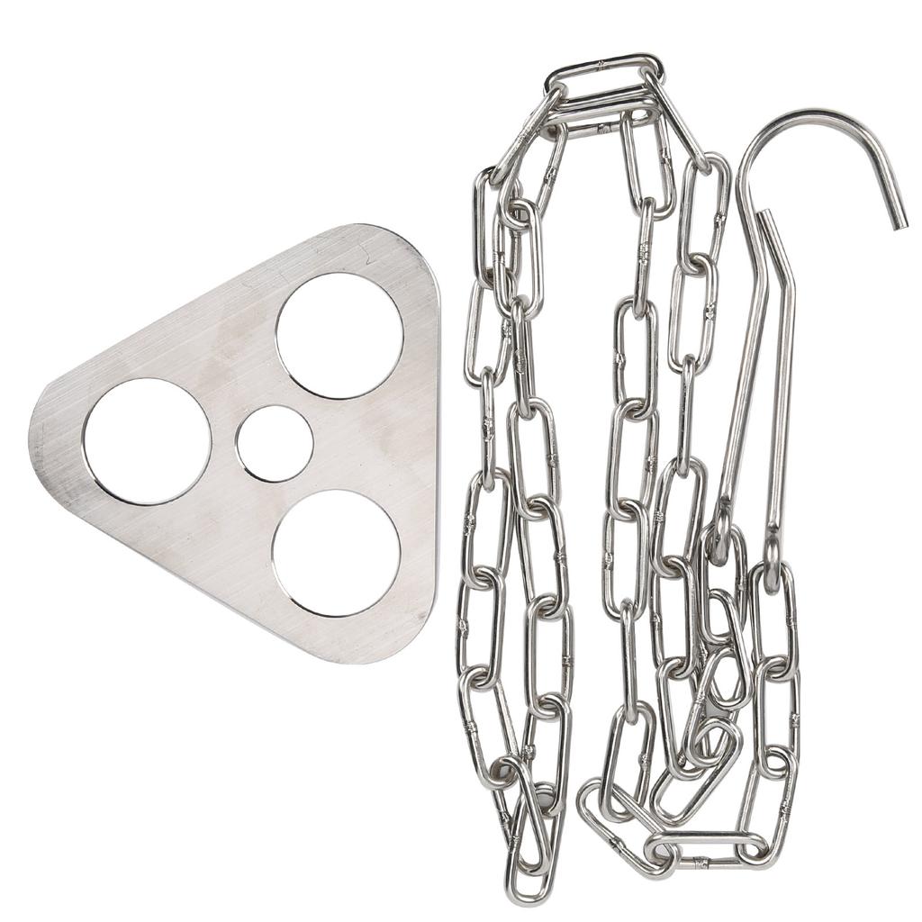 Tragbares Outdoor-Camping-Picknick-Kochstativ Edelstahl Hängekette Topfhalter