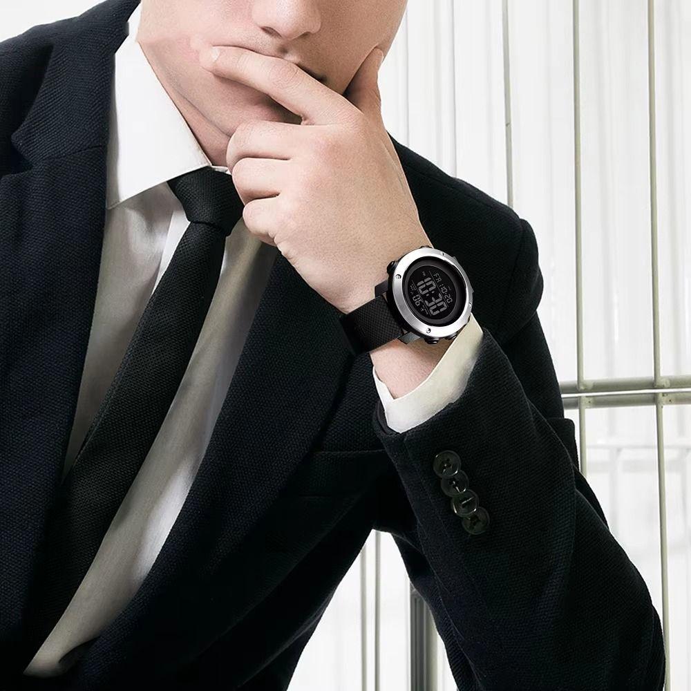 Simple Digital Sport Watch LED Display Electronic Watch Trendy Men's Watch Casual Wear