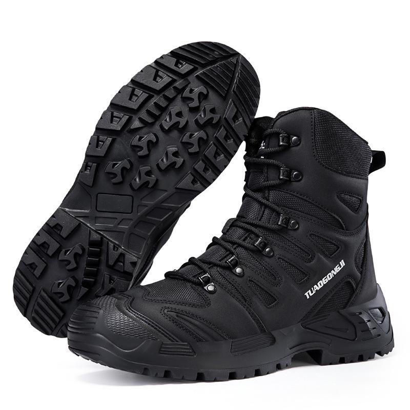 Men's Lightweight Non-Slip Combat Boots High-Top Wear-Resistant Breathable New Style