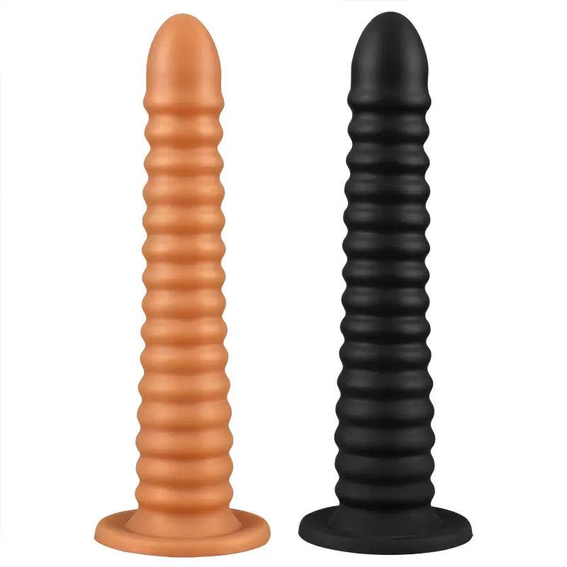 A191 Silikonowy Analny Korek z Długim Gwintem do Użytku Zewnętrznego - Miękka Zabawka SM dla Mężczyzn i Kobiet