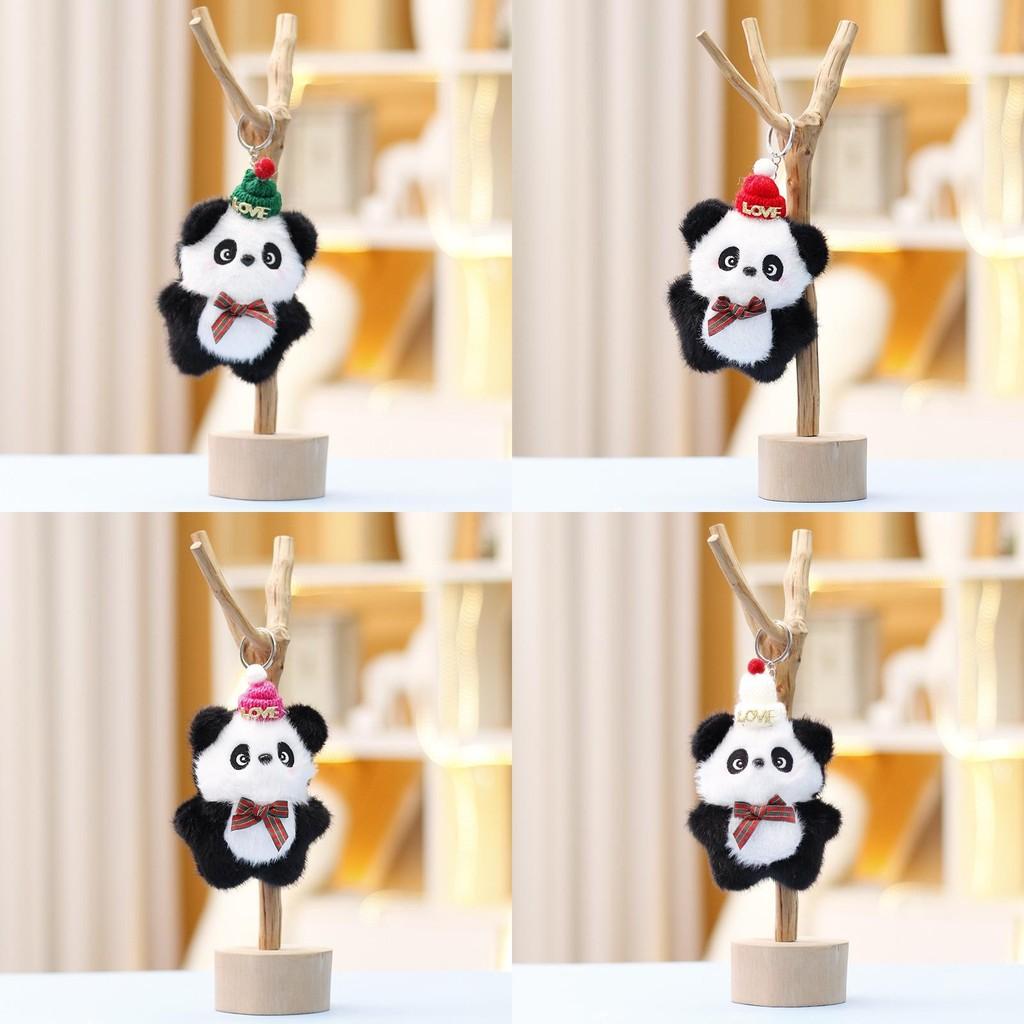 Plush Panda Toy Keychain With Soft Short Plush For Girls Gift Collection