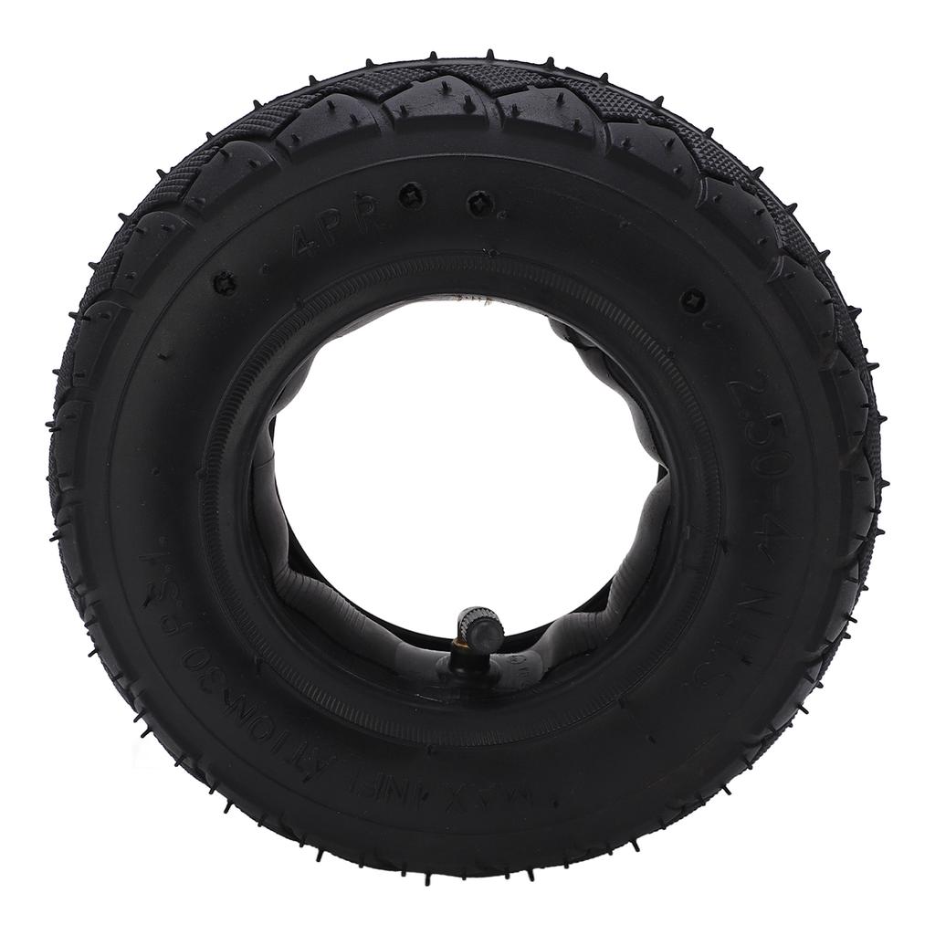 2.50?4 Tire and Inner Tube Set Rubber Inner Outer Tyre Replacement for Scooters Electric Wheelchairs