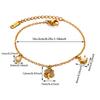 Vintage Colorful Flower Pendant Tassel Bracelet For Women Stainless Steel Chain Waterproof CZ Heart Star Bracelets Summer Gift