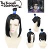 Magical Hairstyle Medieval Style Cosplay Wig For Men With Natural Black Color