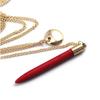 Cut Stone Necklace N166Cze Red