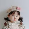 Children'S Beret Baby Hat Cute And Super Cute Autumn And Winter Girl'S Stylish Korean Style Princess Knitted Wool Painter'S Hat