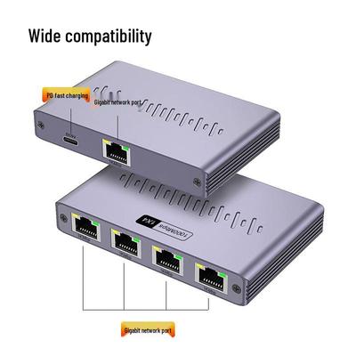 1'den 4'e Gigabit RJ45 Ağ Ayırıcı Anahtar