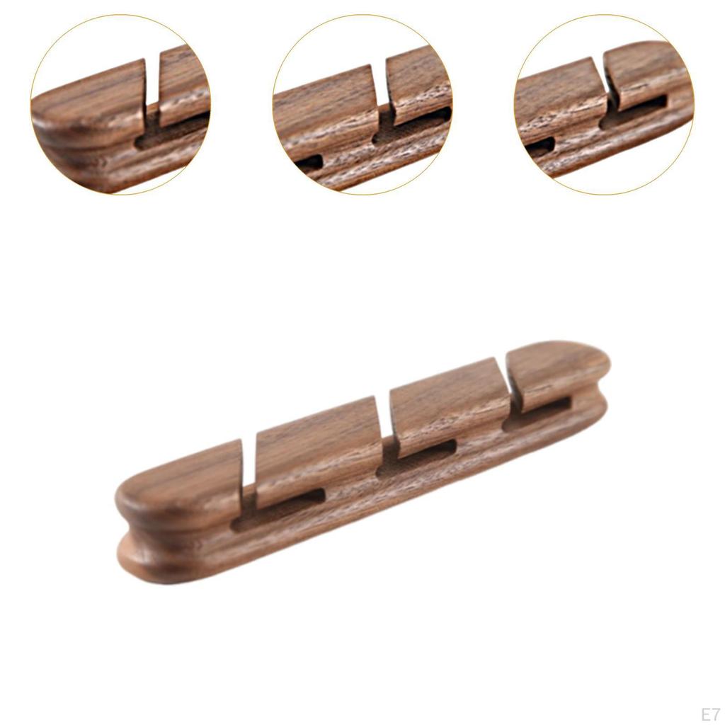 Cable Management Holder Clips Wooden Multipurpose Cord Holders Organizer for USB Charging