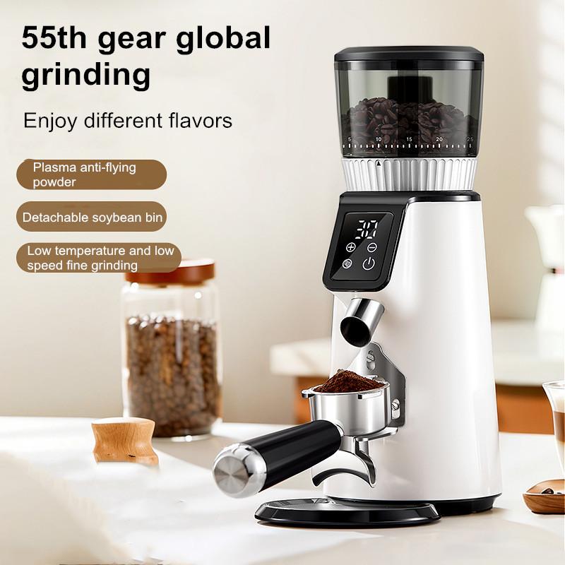Molinillo de Café Eléctrico, Molinillo Dosificador Totalmente Automático para Uso Doméstico y Comercial