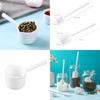 Modern Minimalist Plastic Coffee Bean Scoop With Long Handle For Home Brewing And Baking