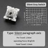 Interruptor Outemu para Teclado 3 Pines Lineales Táctiles Clicky Silenciosos para Teclados Mecánicos Gris Blanco Rojo Azul Interruptor Gaming Interruptores Pulsadores