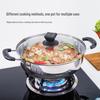 ZISIZ 30CM 304 Stainless Steel Multi-Purpose Hot Pot