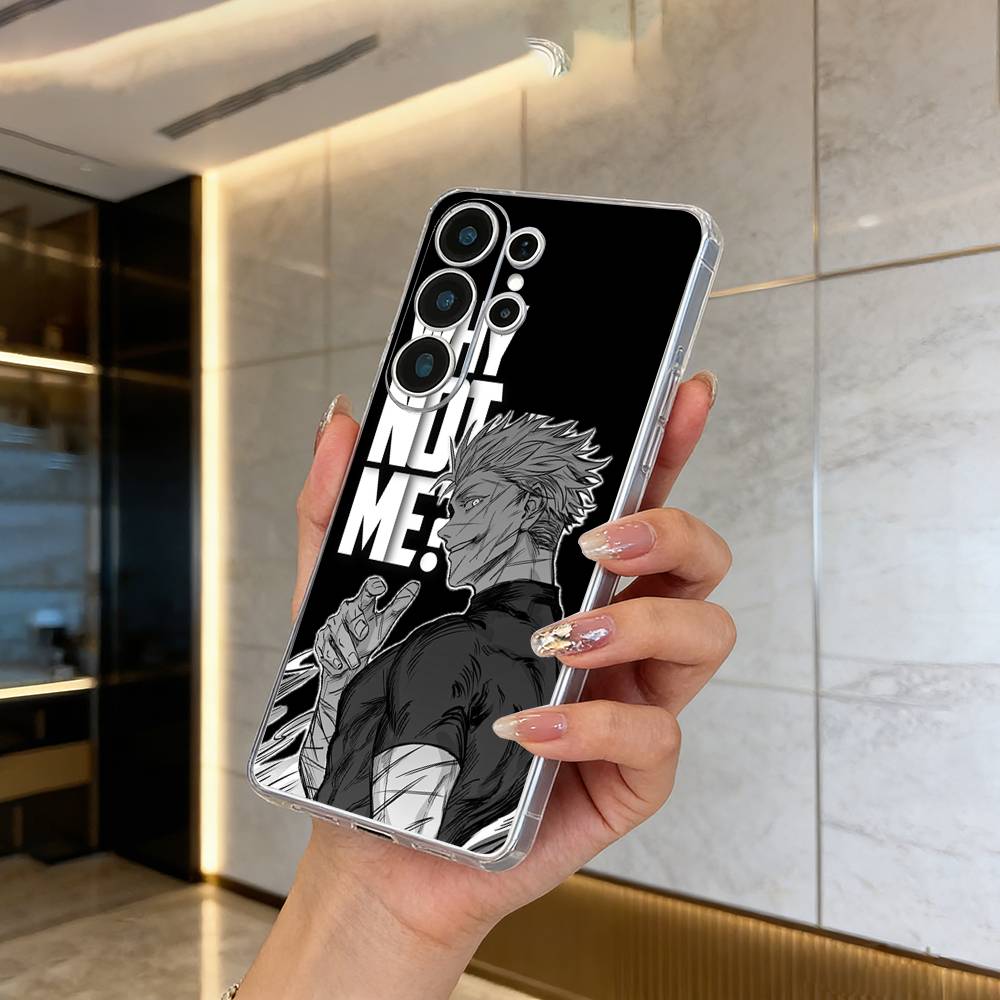 Popular-Anime--Jujutsu -Kaisen Phone Case For Samsung S25,S24,S21,S22,S23,S30,Ultra,S20,Plus,Fe,Lite Transparent Cover
