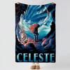 Игровое одеяло C-Celeste, мягкое, теплое, фланелевое, многоцелевое, для кровати, дивана, офиса, одеяло для сна в кондиционируемом помещении