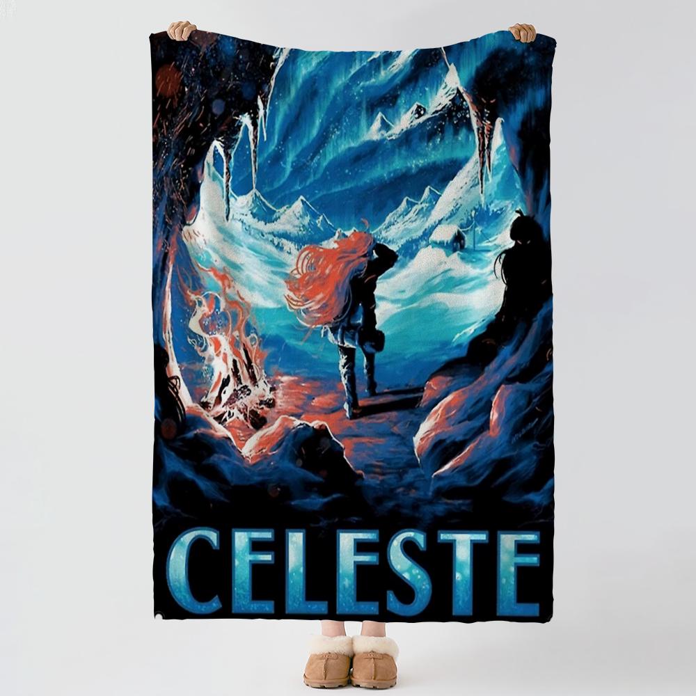 Игровое одеяло C-Celeste, мягкое, теплое, фланелевое, многоцелевое, для кровати, дивана, офиса, одеяло для сна в кондиционируемом помещении