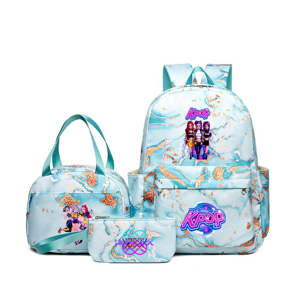 Witch Hunter Three-Piece Backpack Girl Digital Printing Elementary School Bag Large Capacity Backpack