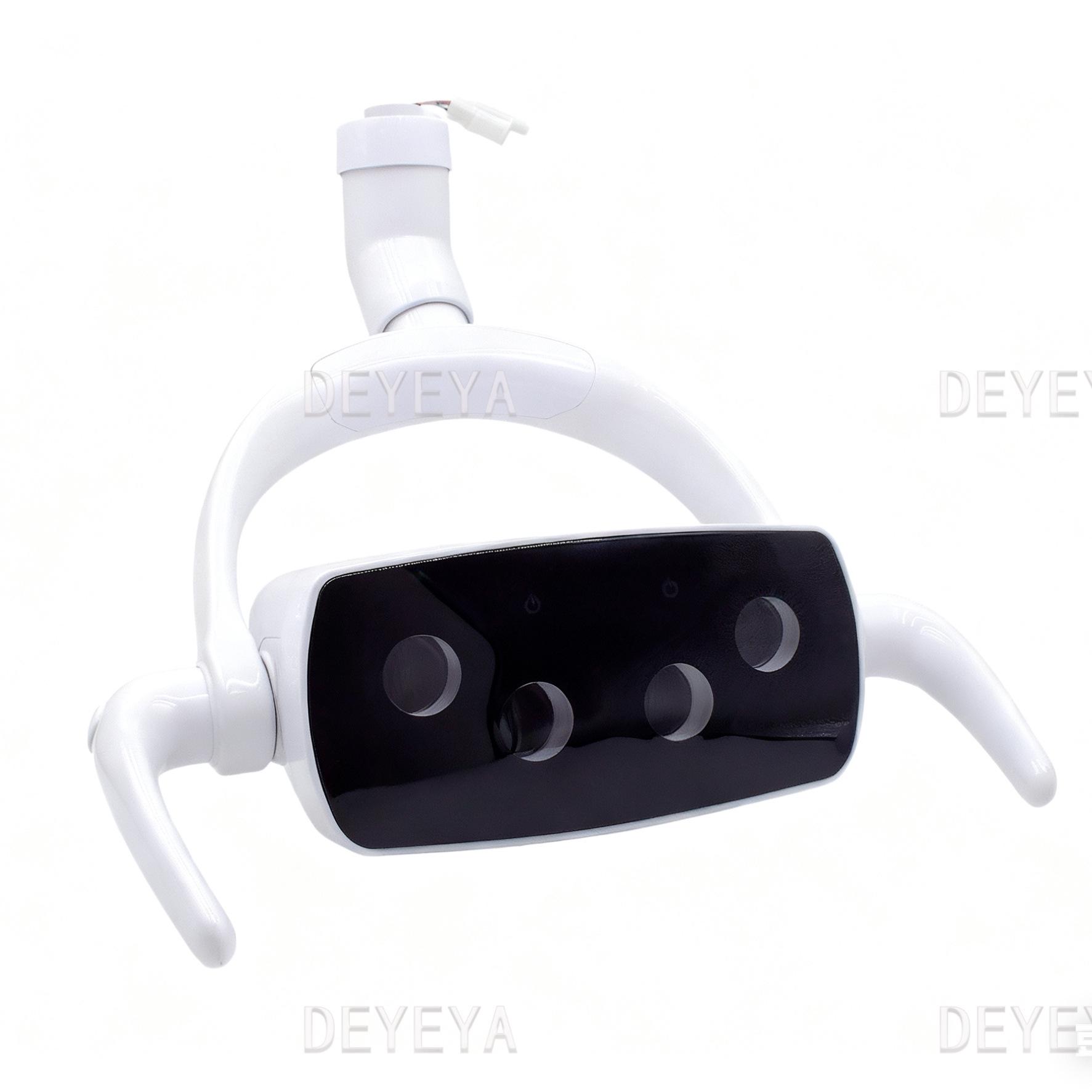 Dental LED Sensor Shadowless Black Mirror Light Accessories Four Bead Single Color