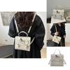 Urban Modern Simple Large Cartoon Square Shoulder Bag For Womens Use Daily