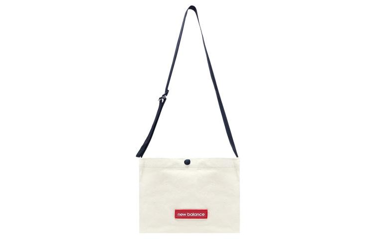 New Balance Fabric Crossbody Bag, Shoulder Bag Unisex White JABL1638