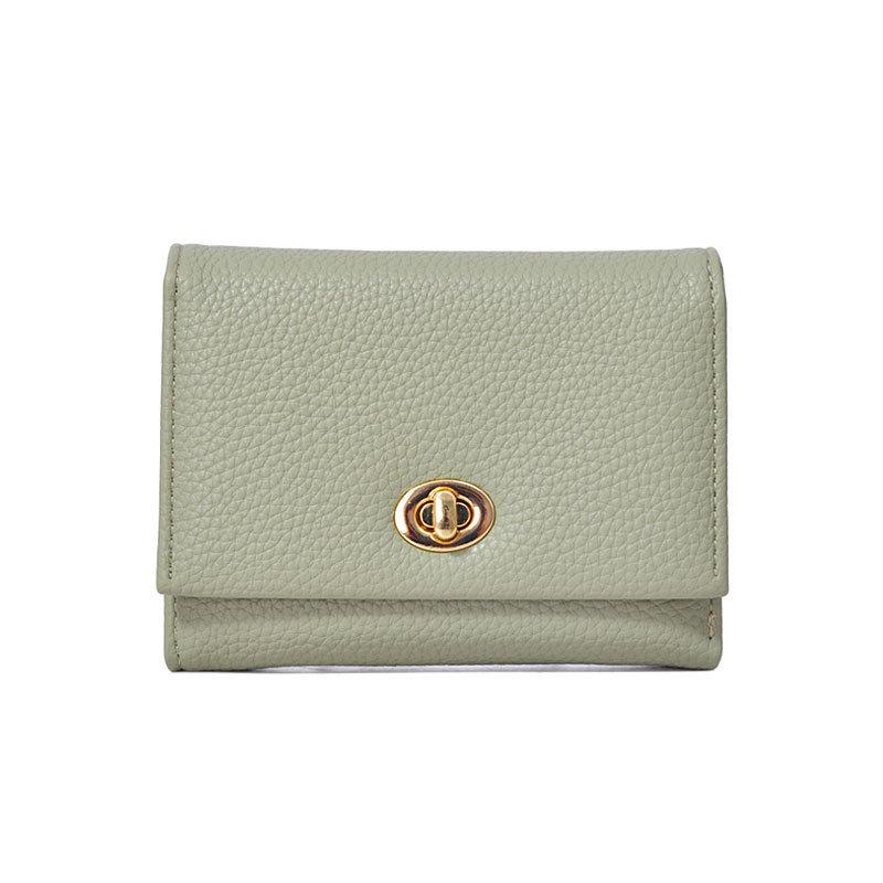 Women's Korean Trend Solid Color Foldable Short Wallet and Card Holder