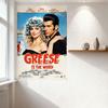 Grease Is the Word Filmplansch Metalplåtsskylt - John Travolta Olivia Newton-John Retro 50-tals 60-tals Estetisk Väggdekor för Bar Café