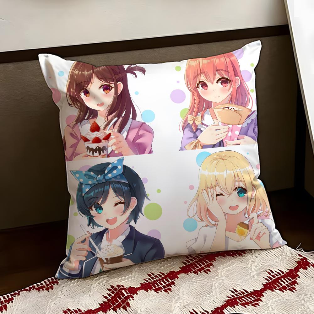 OOkarishimasu Anime Cushion Cover Reversible Soft Durable Pillow Cover Home  Car MultiScene Use for Daily Comfort
