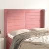 VidaXL Headboard with Ears Pink 147x16x118-128 Cm Velvet3119773