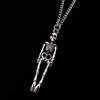Dark Skeleton Pendant Necklace: Retro Hip-Hop Style for Men and Women