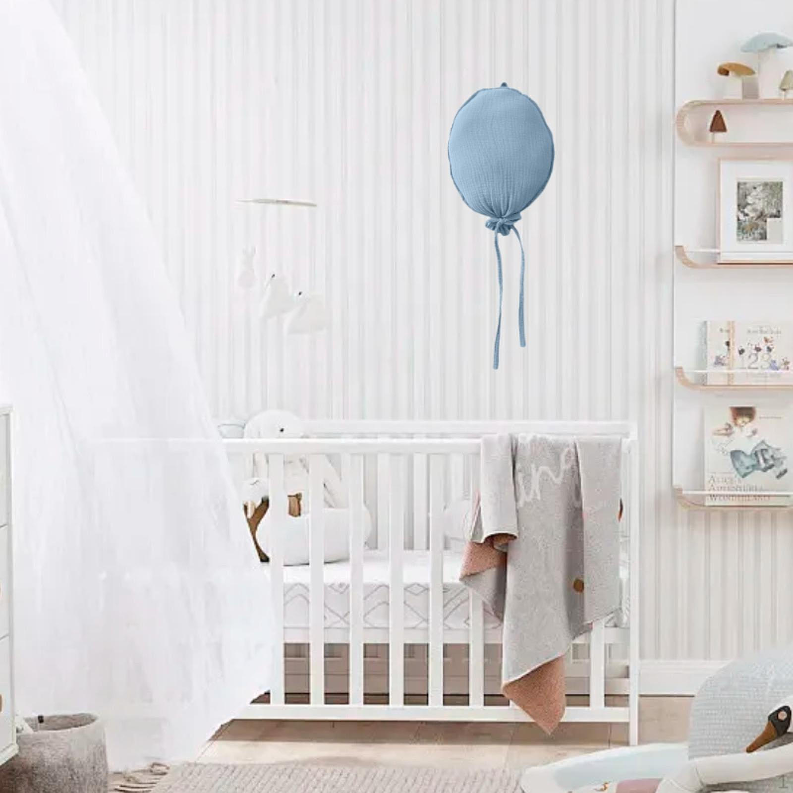 

Минималистичное украшение из воздушных шаров из ткани, 3D, настенное украшение, легкое вешание, 7,87 x23,62 Фотореквизит синий