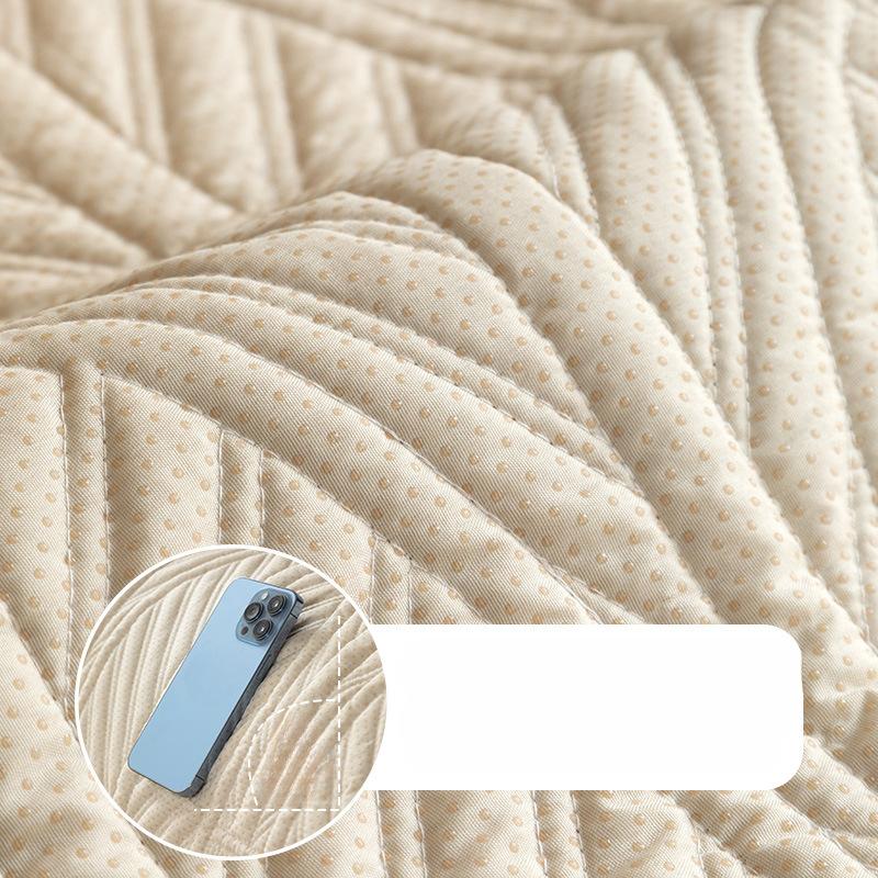 Milk Fiber Sofa Cushion Winter Antislip Plush Cushion Simple Modern Living Room Full Covered Cloth Winter