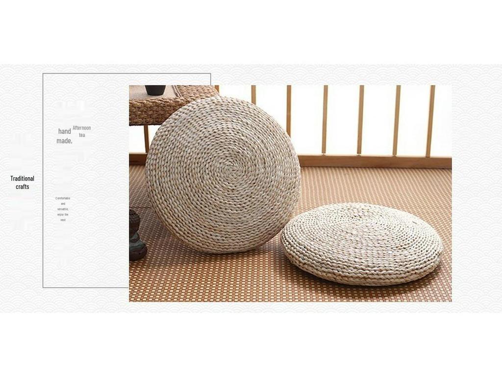 Japanisches gewebtes verdicktes Zen-Meditations-Bodinkissen für die Teezeremonie und Buddha-Verehrung