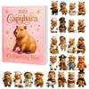 Christmas Capybara Advent Calendar Blind Box With Acrylic Figurines For Festive Decorations