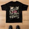 Cafecito Pan Dulce Y Chisme Shirt Latina Coffee Lover Graphic Tee