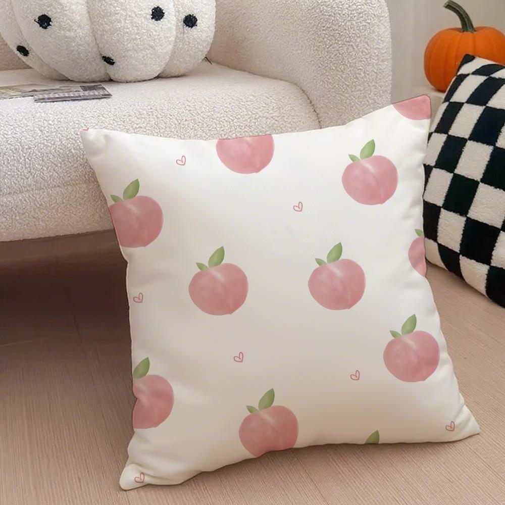 Pastoral simple Handdrawn watermelon Cushion Cover Throw Pillow Cover Hidden Button Durable Polyester Chair Cushion