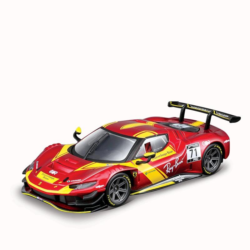 

New In Stock Bburago 1:43 Ferrari 296 Gt3 2025-#51 2025 499p #83 Championship Car 24h Le Mans Alloy Die-Cast Car Models Toy Gift