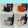 Large Nylon Square Bag With Hidden Zipper Pocket And Single Strap For Womens Daywear