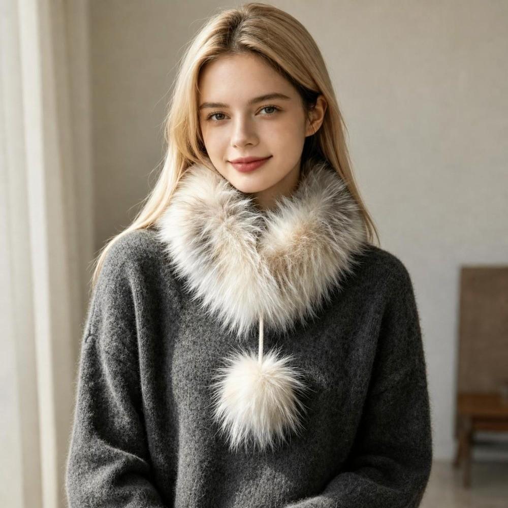 Soft Plush Neck Scarf Keep Warm Winter Scarf Fashion Women's Scarf Winter