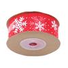 Christmas Organza Ribbon Snowflake Ribbons Handmade DIY Gift Wrapping Decoration Wreath Home Decor