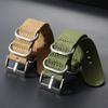 Fashion Ribbed Nylon Watchband Replacement Bracelet Men Women Nylon Watch Band With Silver Pin Buckle 20mm 22mm Universal Strap