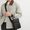 Men's Leather Shoulder & Cross - body Bag Multiple Zipper Pockets Business Casual Messenger Bag Lightweight & Versatile Day Bag