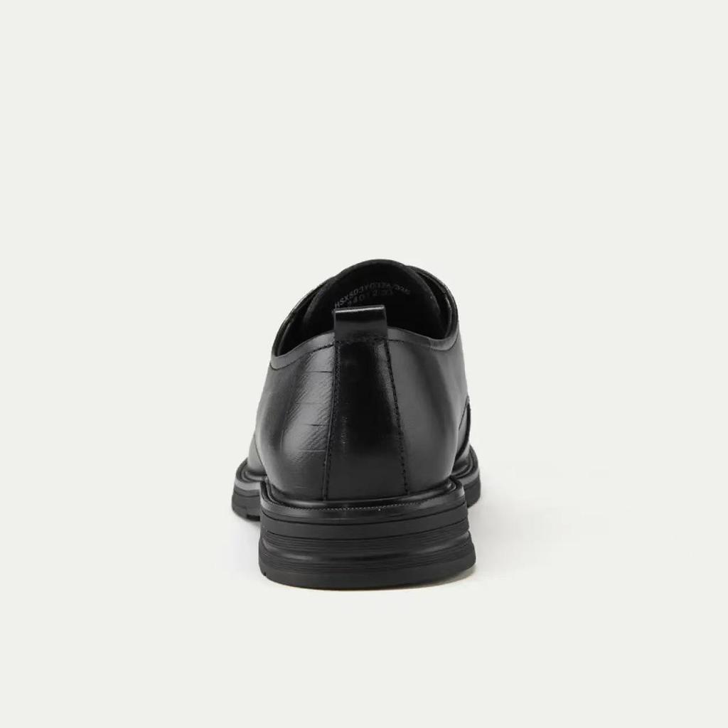 Men's Formal Lace-up Leather Shoes - High-end Cowhide with Soft Texture