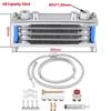Motorcycle Oil Cooler Radiator Set Motorcycle Engine Oil Cooling Radiator System Kit Fit for GY6 Engine 100CC-250CC Dirt Bike