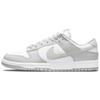 Nike Dunk Slip Resistant Abrasion Resistant Low top Skateboard Shoes Men's Gray White Silver DD1391-103(Team113-BOX)