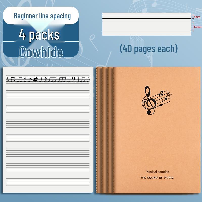 Hudební sešit pro začátečníky - Velký notový zápis