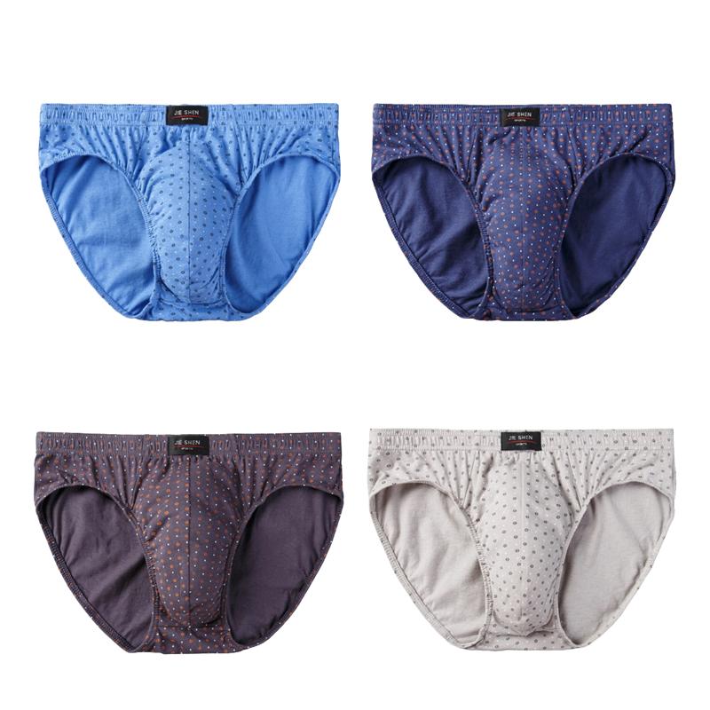 4Pcs Men's Briefs Cotton Underwear Bottom Fashion Underpants Man Undies Comfortable Panties Big Size L XL XXL 3XL 4XL 5XL 6XL 7XL